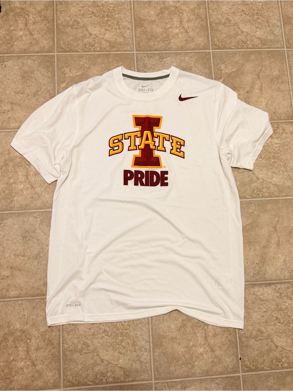 Nike Men's White Iowa State Pride Dri-FIT Short-Sleeve Tee